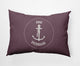14x20" Gone Forever Overboard Nautical Decorative Indoor Pillow, Dusty Purple