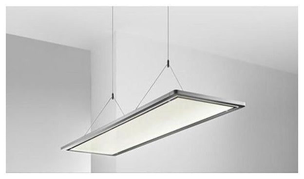 Integrated LED Dimmable Drop Flat Panel White Troffer With Frames, 2-Pack, 2x4