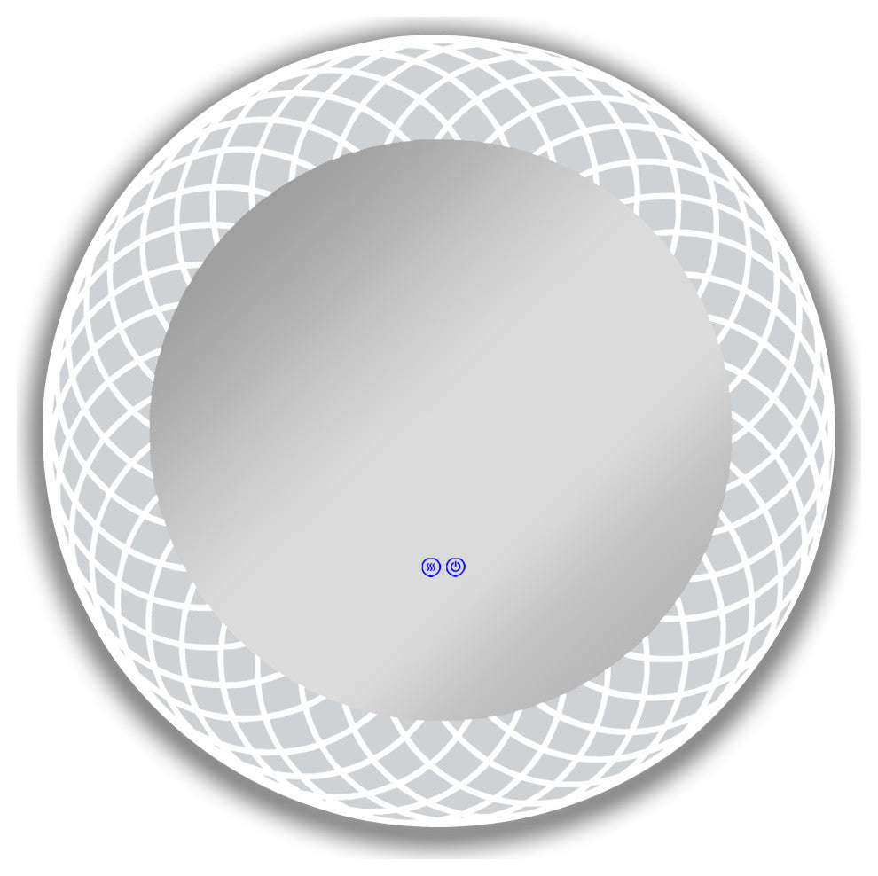 Luminosity Back Lit Round Touchscreen Led Mirror 30" Wide
