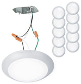 Disc LED Energy Star Flush Mount, White
