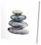 Watercolor Stacked Rocks, Fine Art Gallery Wrapped Canvas, 24"x24"
