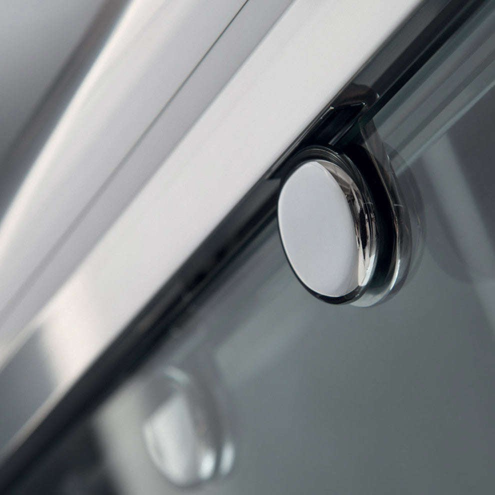 DreamLine Charisma 34x60x78 3/4 Bypass Shower Door Chrome, CD Black Base