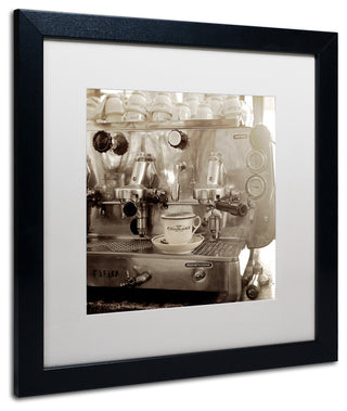 Alan Blaustein 'Tuscany Caffe I' Art, Black Frame, White Mat, 16x16