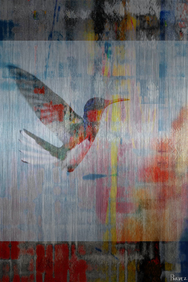 "Access Subconscious" UV Ink Print on Brushed  Aluminum, 24"x36"