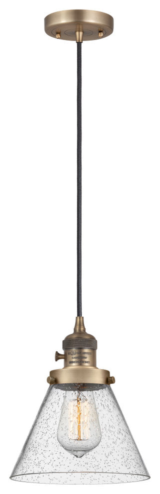 INNOVATIONS 201CSW-BB-G44 1-Light Mini Pendant Brushed Brass