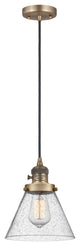 INNOVATIONS 201CSW-BB-G44 1-Light Mini Pendant Brushed Brass