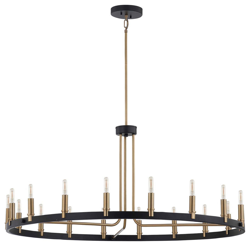 Clayton 42-inch 1-Tier 18-Light Chandelier