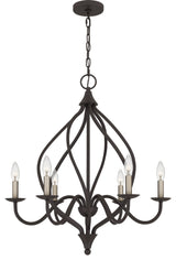 Quoizel DUP5025OZ 6-Light Chandelier, Dupont