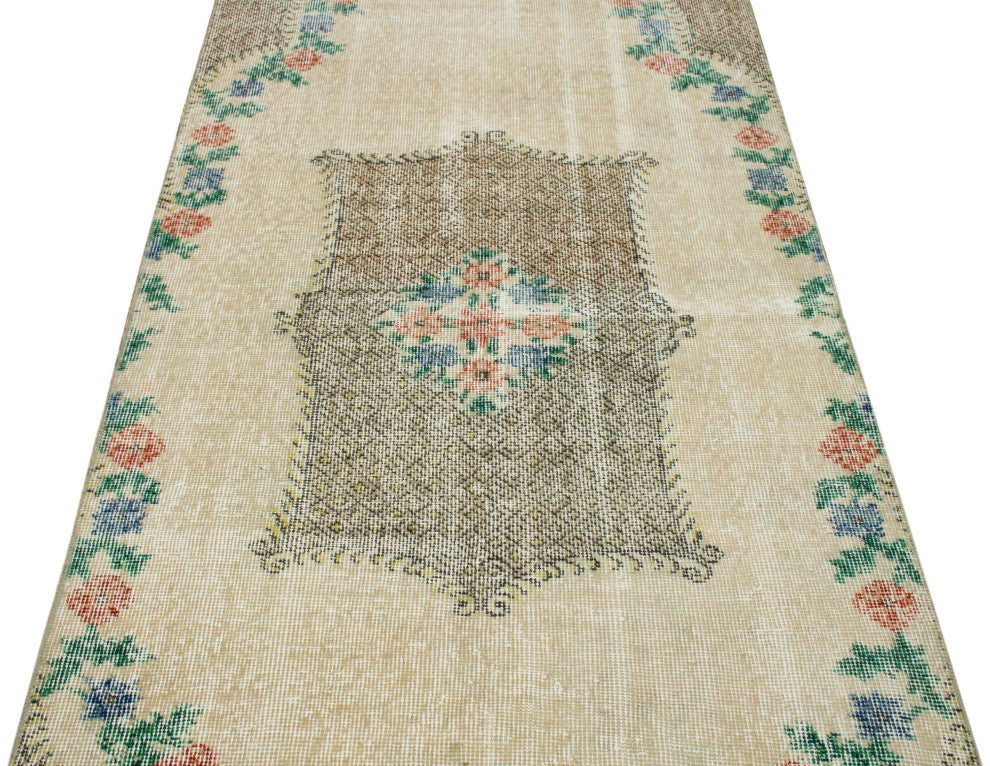 Vintage Turkish Runner Rug 3' x 8' 10", 36 in. x 106 in.