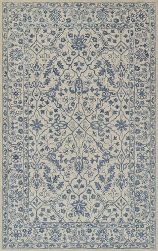 Momeni Leiden Hand Tufted Wool Ivory Area Rug 5' X 8'