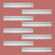 Cornice White Urethane Pas De Calais Design 8 Pieces Totaling 757" Length