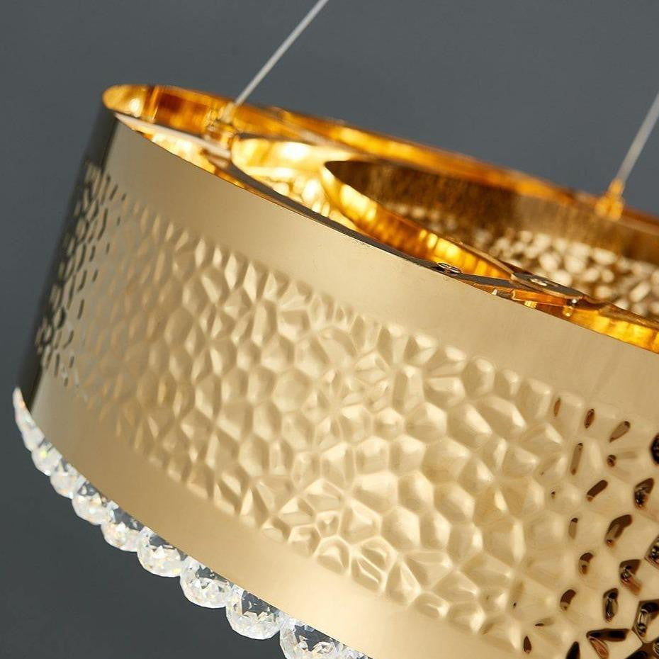 Geneve Gold Plated Crystal Chandelier, Diameter 24"