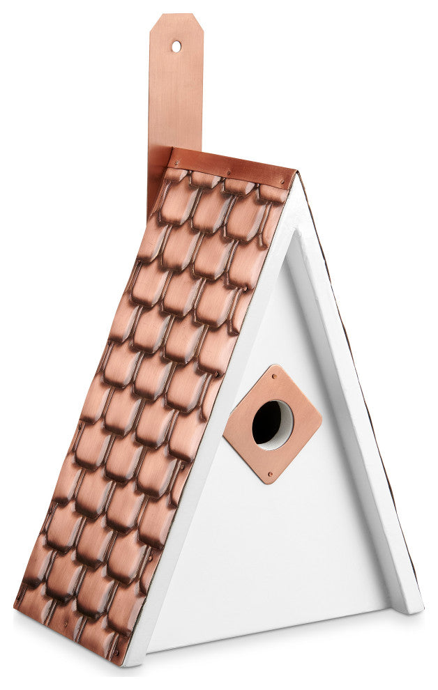 Swiss Chalet Bird House, Pure Copper Roof By Good Directions
