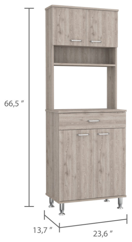 Pantry Piacenza, Kitchen, Light Gray