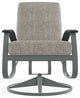 Belle Isle Cushion Outdoor Swivel Rocker, Fresco Ash/Graphite