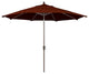 11' Champagne Auto-Tilt Crank Aluminum Umbrella, Brick Pacifica