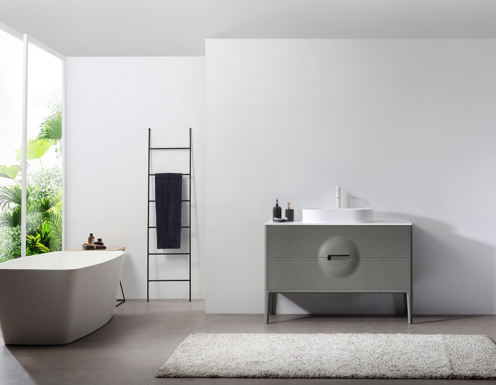 Colmar Freestanding Vanity, Olive Green, 48"