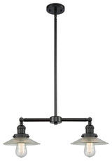 Innovations Lighting 209-Bk-G2-Led 2 Light Dimmable Led 22" Chandelier