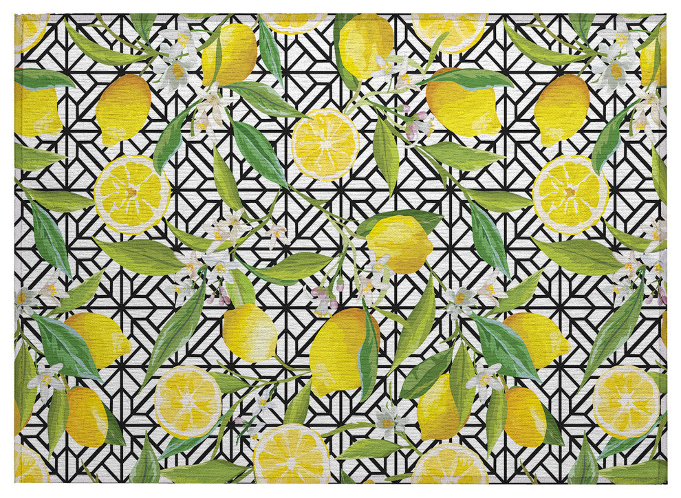Indoor/Outdoor Kendall KE5 Ivory Machine Washable 1'8" x 2'6" Rug