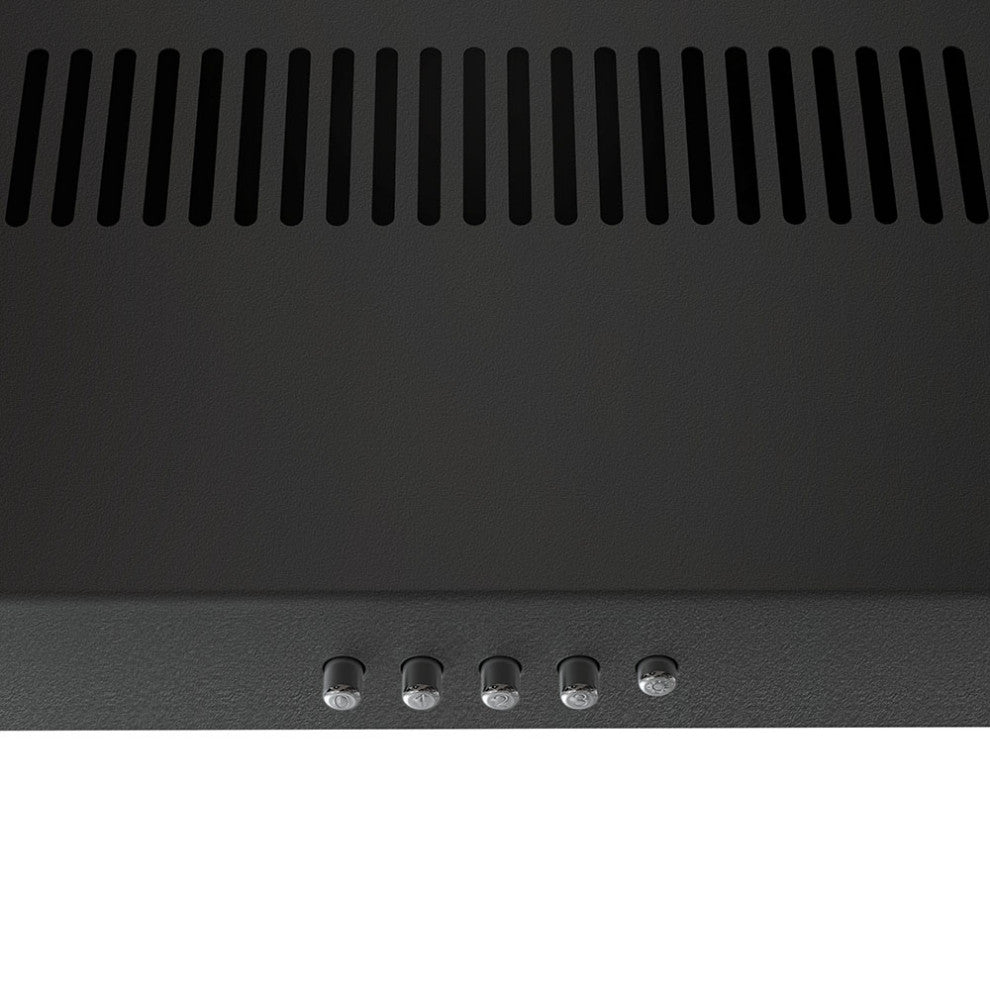 Streamline 30" Domenico Ducted Undermount Range Hood, Grit Black