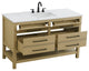 Home Living 54" Single Bathroom Vanity, Honey Brown