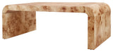 Adriel Burl Wood Coffee Table, Natural Burl