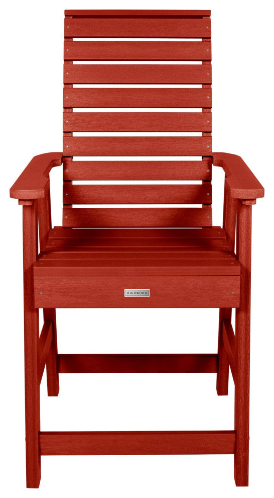 Weatherly Counter-Height Armchair, Rustic Red