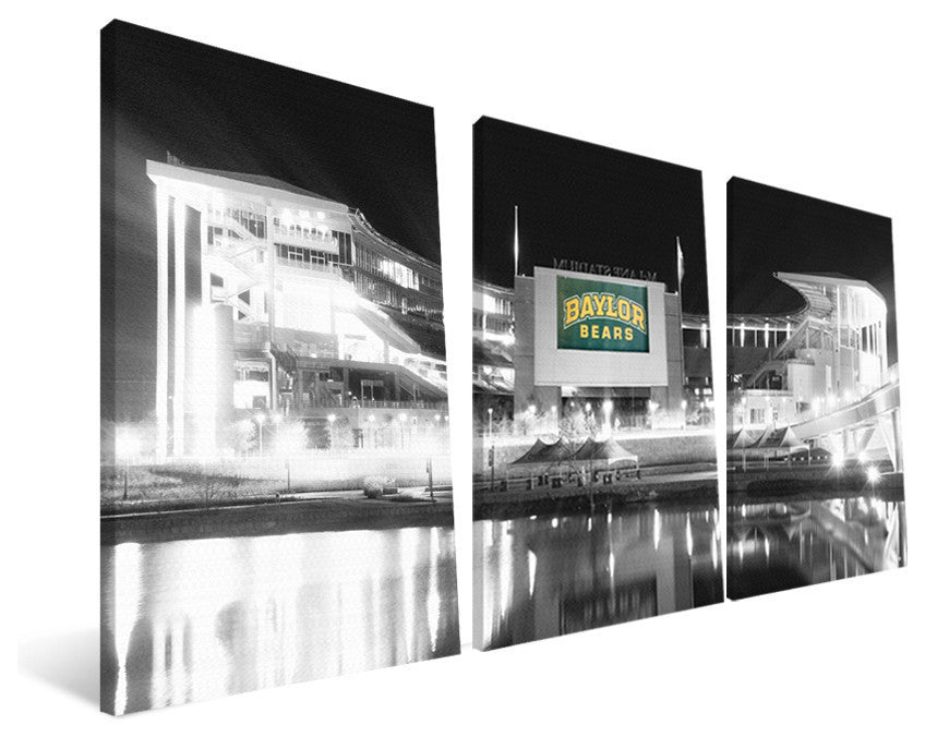 Baylor University Bears McLane Stadium Canvas Print, 24"x48"