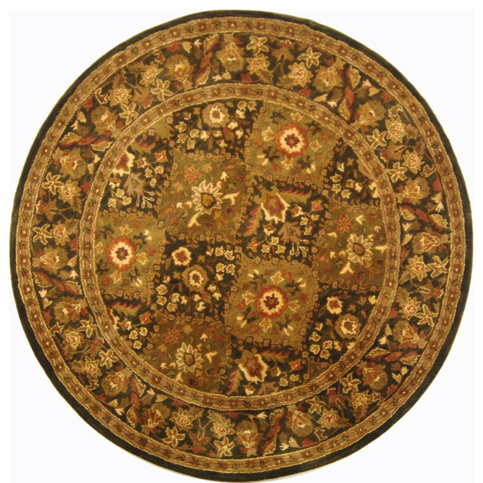 Safavieh Antiquities AT57C 6' Round Olive Rug