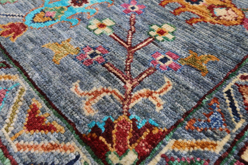 Persian Tabriz Handmade Wool Rug 6' 5" X 10' 3" - Q12199