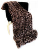 Plutus Brown Leopard Faux Fur Luxury Throw Blanket, Throw 60"W x 84"L
