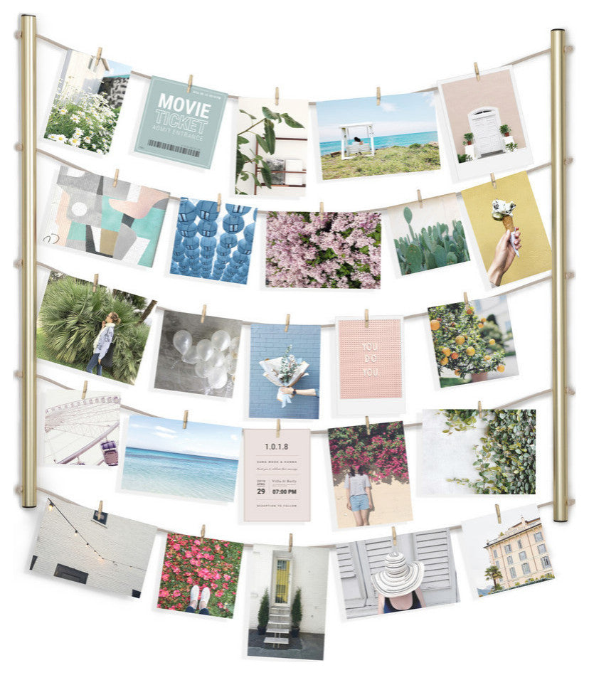 Hangit Photo Display, Matte Brass