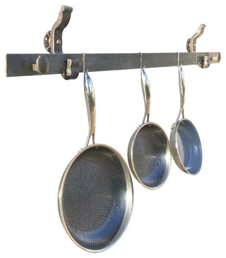 Rail Anchor Pot and Pan Rack, Wall Mounted