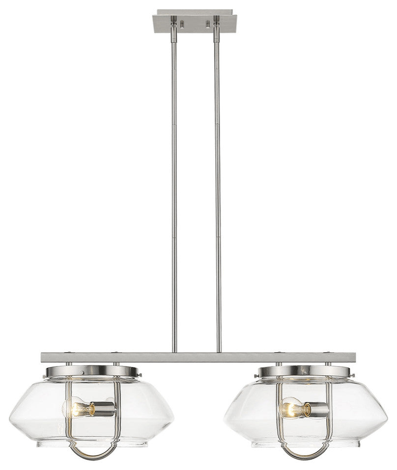 Garner 4-Light Satin Nickel Island Pendant