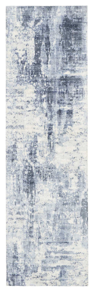 Kathy Ireland Safari Dreams Blue Area Rug By Nourison, 2'3"x8'