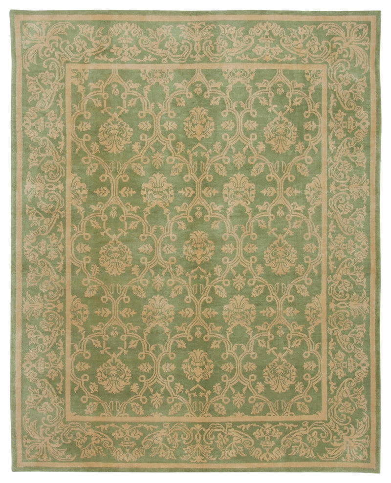 Rug N Carpet - Hand-Knotted Oriental 8' 2" x 10' 2" Pastel Oushak Area Rug