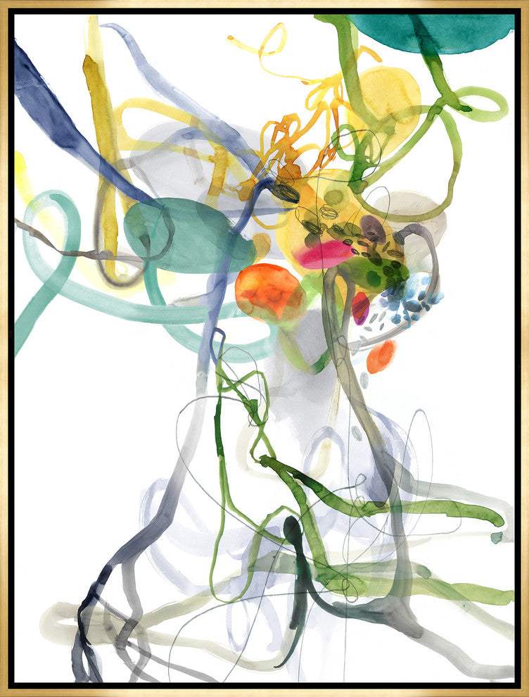 Ebb & Flow II, 37.25"x49.25", Gold Leaf Gallery Float