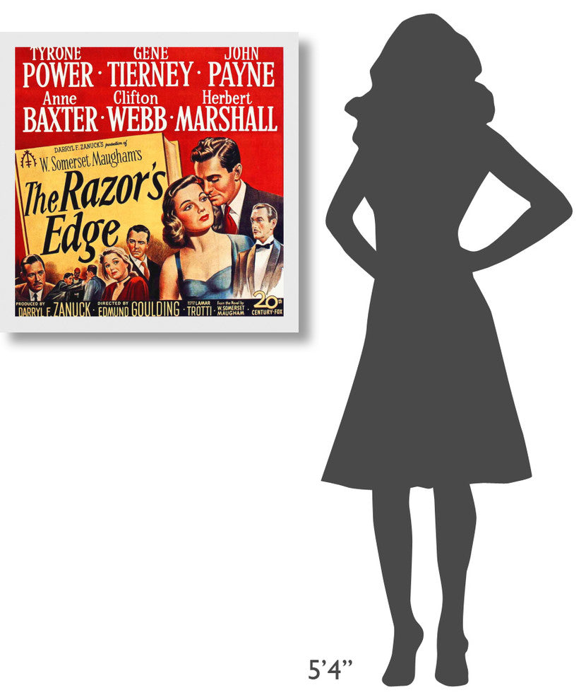"The Razors Edge" Stretched Canvas Giclee by Hollywood Photo Archive, 30x30"