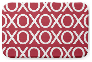 34" x 21" Hugs and Kisses Bathmat, Brick