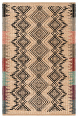 Safavieh Cape Cod Collection CAP310 Rug, Natural/Black, 5'x8'