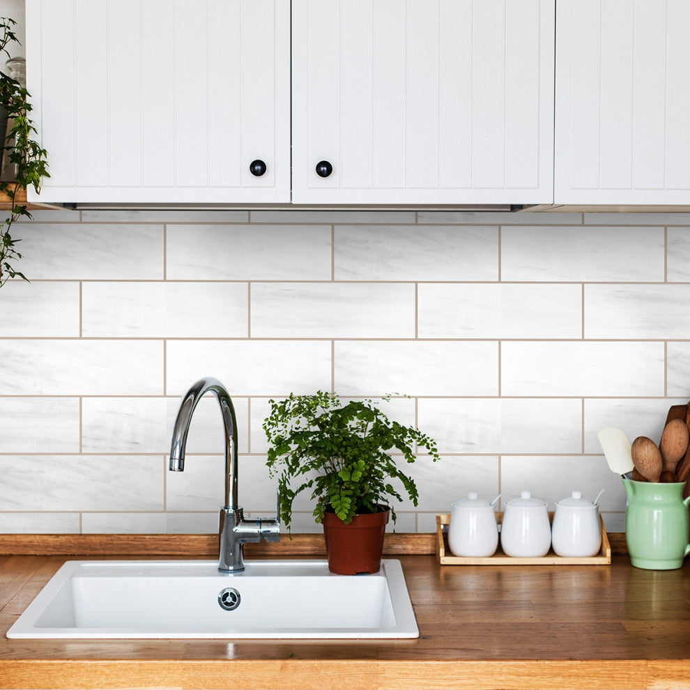 Bianco Dolomiti Polished 3x9 Marble Tile
