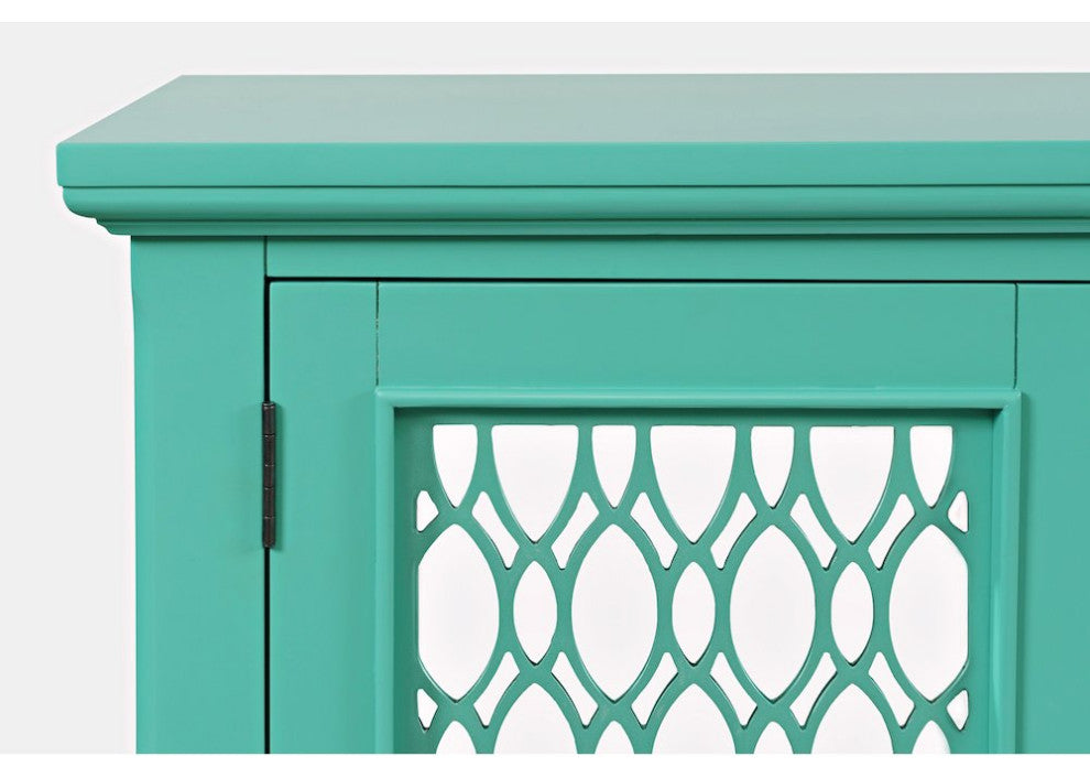Isabella 38 Luxury Mirrored Accent Storage Cabinet