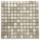 Crema Marfil Marble 1" Grid Square Mosaic Bathroom Beige Tile Polished, 1 sheet
