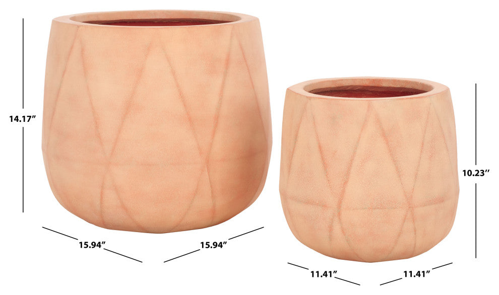 Safavieh Indoor-Outdoor Kane Planter Pot, Terracotta