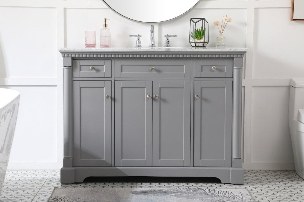 Home Living 48" Single Bathroom Vanity, Gray