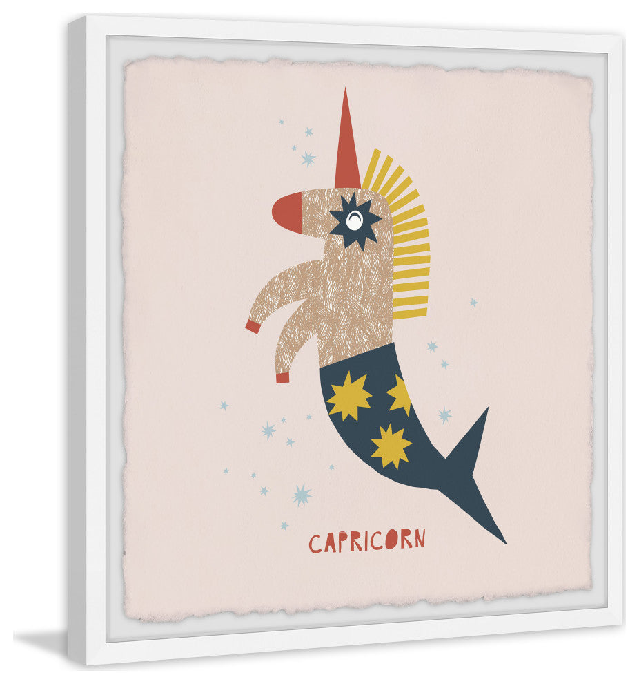 "I'm a Capricorn" Framed Painting Print, 24x24
