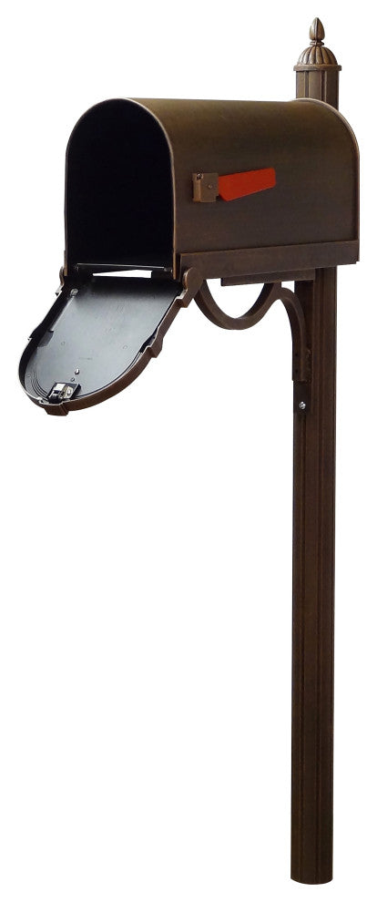 Savannah Curbside Mailbox with Richland Mailbox Post