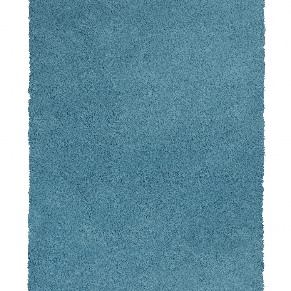 3' X 5' Highlighter Blue Plain Area Rug