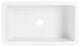 Eden Crisp White Fireclay 31" Single Bowl Undermount Kitchen Sink