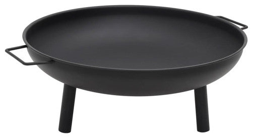 vidaXL Fire Pit Fireplace for Camping Picnic Firebowl Outdoor Patio Steel